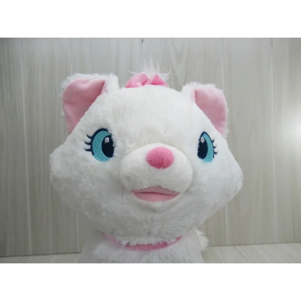 Disney Store The Aristocats Marie White Cat Plush Pink Bow 12-13